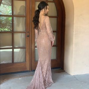 Portia & Scarlet 17655T Gold Gown